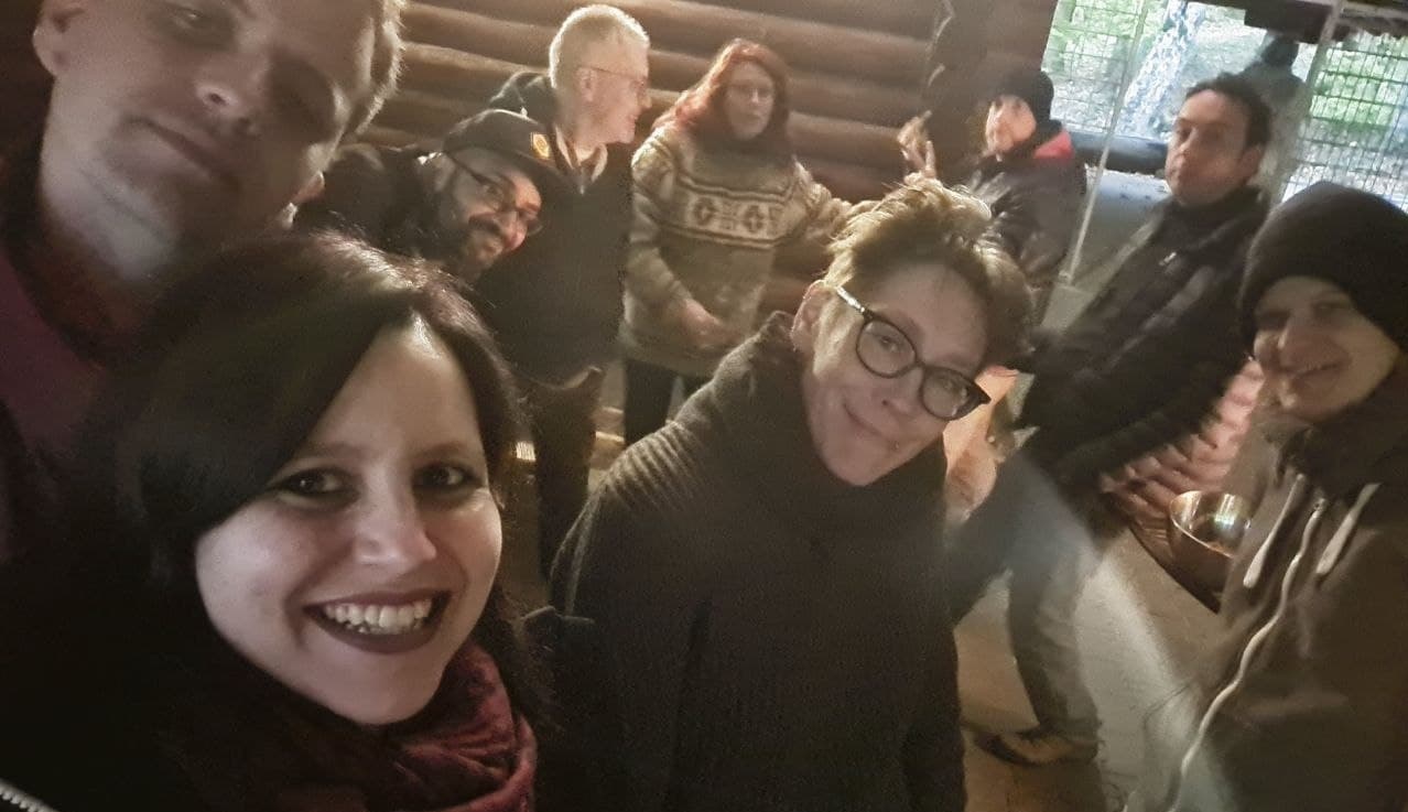 Gruppenfoto im Forsthaus